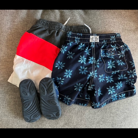 Swim Trunks - 3T, water shoes size 8c - Picture 2 of 5